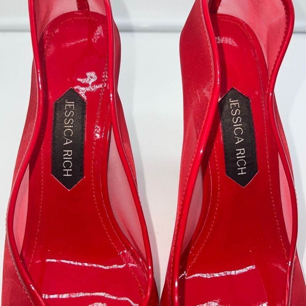 Jessica Rich Mesh Stiletto in Red Size 41 - Picture 8 of 16